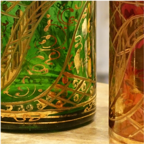 波斯雕刻描金玻璃