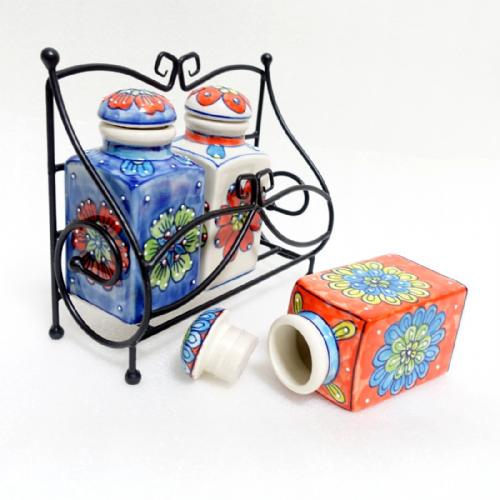 彩繪陶瓷香料罐